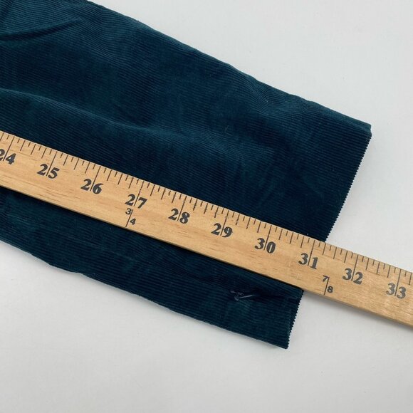 Theory Size 12 Green Poplar High Waist Stretch Oslo Corduroy Skinny Pants - Picture 8 of 15